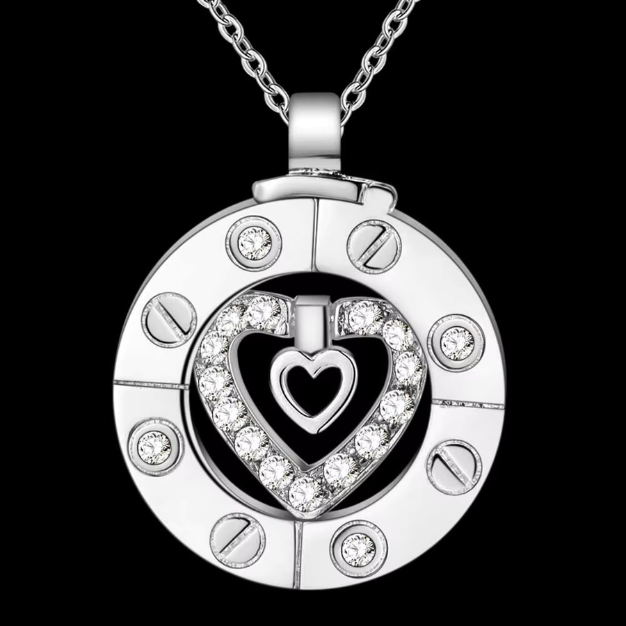 SAY Halskette mit Anhänger, 925 Silber, Zirkonia, 45,7 cm, Unisex - Bild 3
