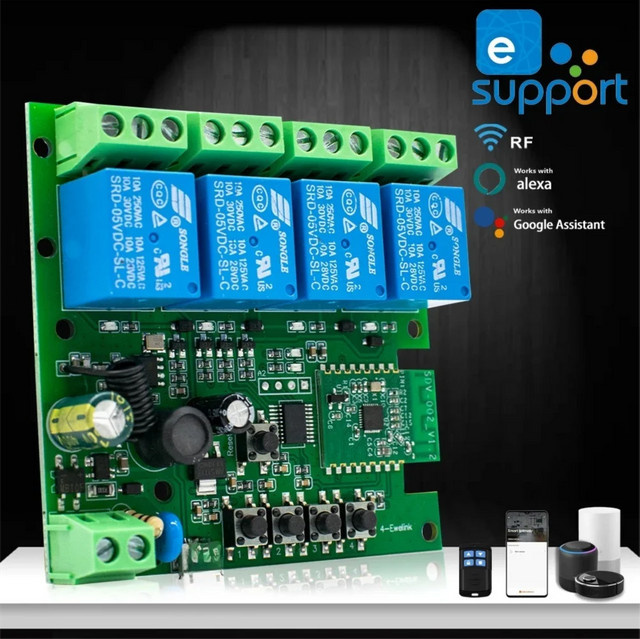 eWelink Smart Wifi Schalter Relais mit Tipp-Verriegelung und Timer für Alexa Home Automation Modul - Bild 1
