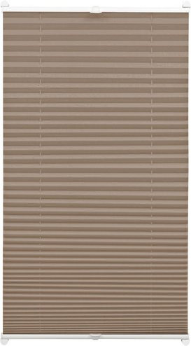 Gardinia Easyfix Plissee lichtdurchlässig aus Polyester, Farbe: Taupe, B: 70 cm, H: 130 cm - Bild 1