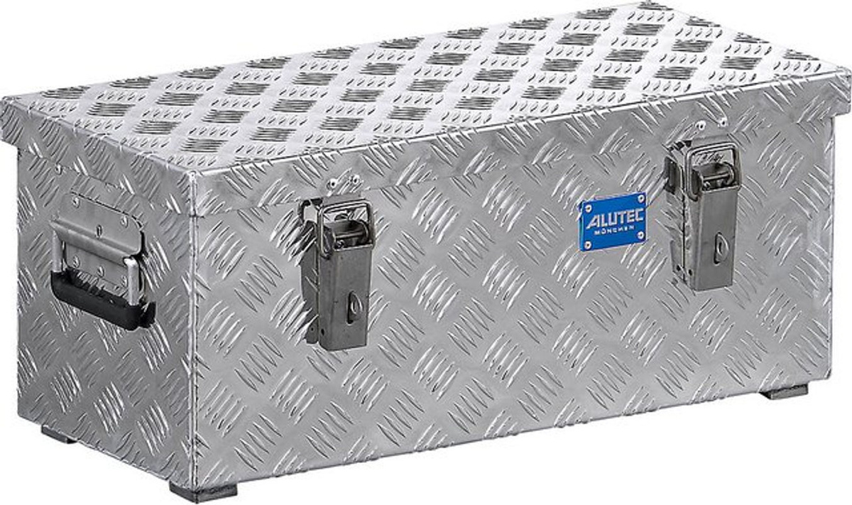 Alutec Riffelblechbox aus Aluminium in Silber, Volumen: 37 l, L x B x H: 62,2 x 27,5 x 27,0 cm - Bild 3