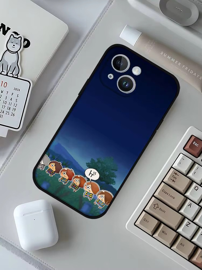 G-Gegege No Kitaro Handyhülle für Apple iPhone 11 bis 17 Pro Max und Mini, weiche Schutzhülle in Schwarz und Multicolour - Bild 7