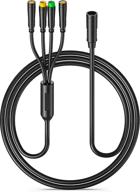 Bafang Motor-Kabel für BBS01, BBS02 und BBHD Mittelmotoren in Schwarz - Bild 1