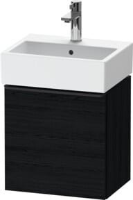 Duravit Waschtischunterschrank D-Neo Wandhängend mit 1 Tür, B/T/H: 43,4 x 32,2 x 44 cm, Schwarz/Weiß Matt - Bild 1