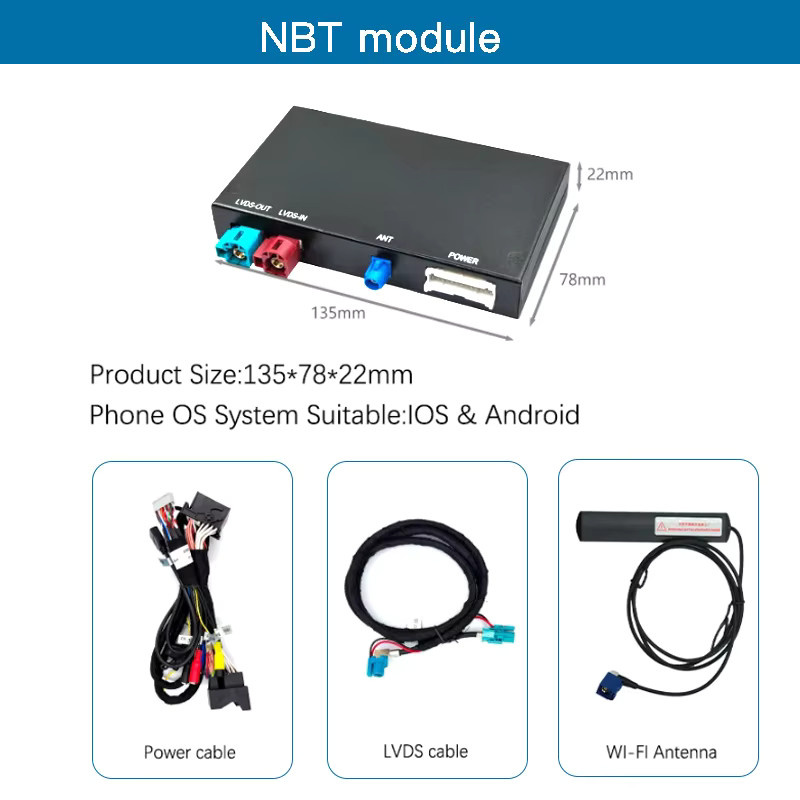 CARABC Wireless CarPlay und Android Auto Adapter für BMW NBT CIC sowie MINI Serie in Schwarz - Bild 6