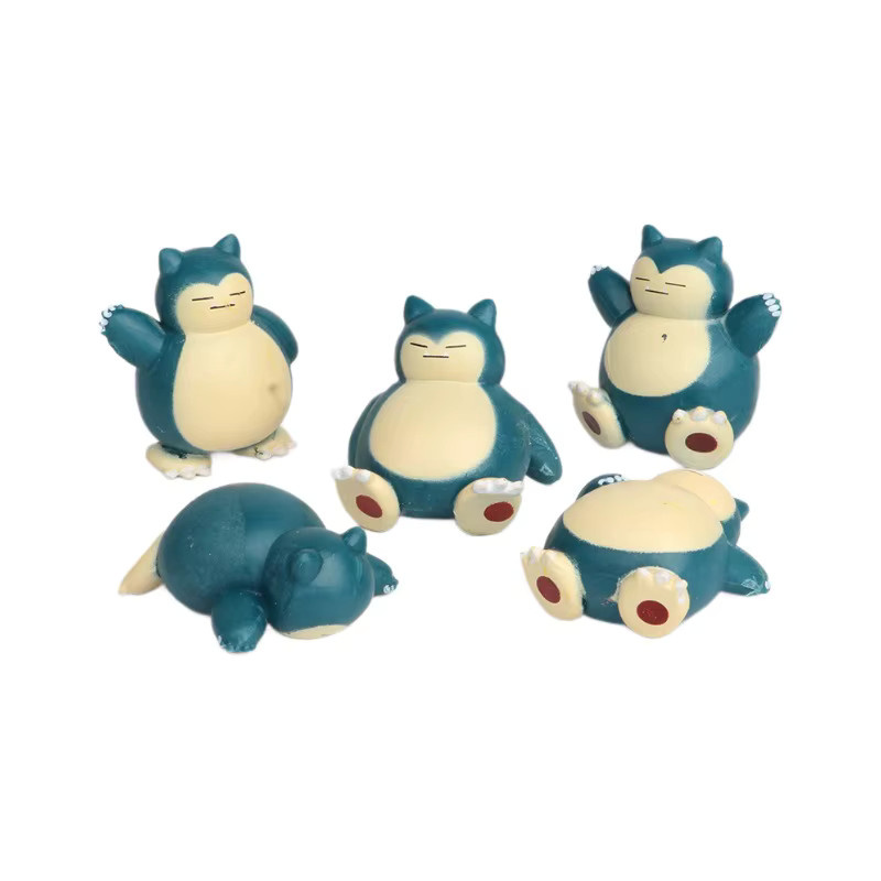 Bandai Pokémon Snorlax Mini Figur, 5-teiliges Set - Bild 2