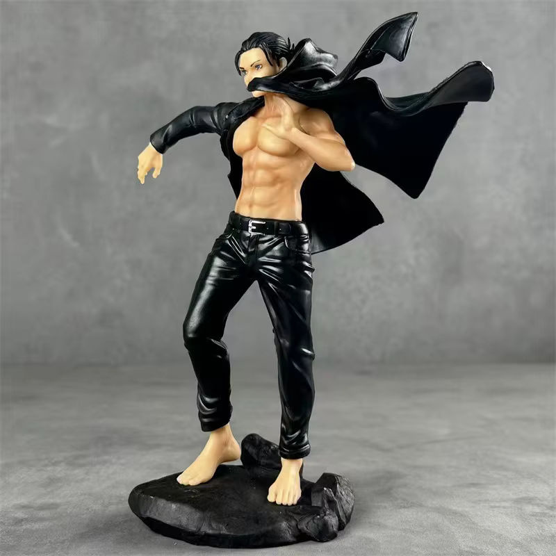 Bandai Anime Eren Jaeger Figur in Schwarz mit Umhang aus Kunststoff, Höhe: 18,5 cm - Bild 2