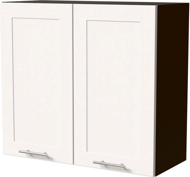 Feldmann-Wohnen Hängeschrank Oslo Küchenschrank in Lava und Weiß Matt, B/T/H: 80 x 32,5 x 72 cm - Bild 1