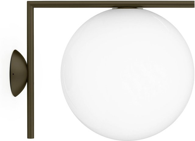 Flos IC Outdoor Wandleuchte in Braun mit LED und Opalglas - Bild 1