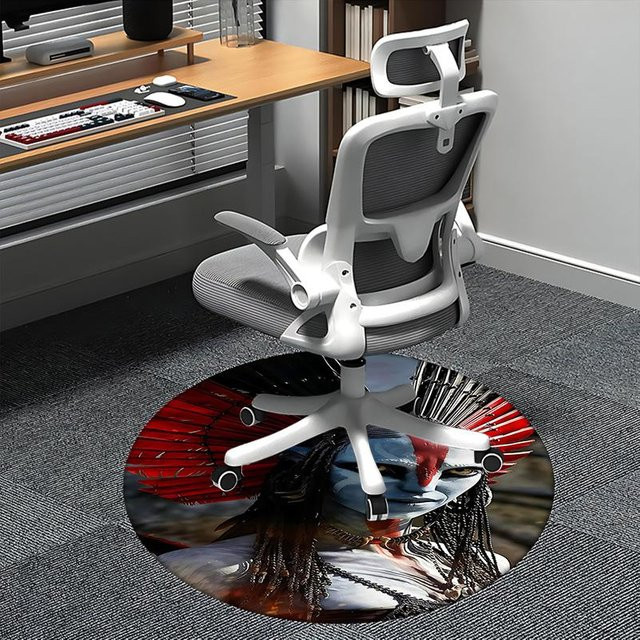 Runder Teppich im Avatar-Design aus Polyester, Mehrfarbig, Durchmesser: 80 cm - Bild 1
