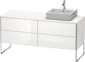 Duravit Waschtischunterschrank XSquare in Weiß Hochglanz, B/T/H: 160 x 54,8 x 77,8 cm - Bild 1