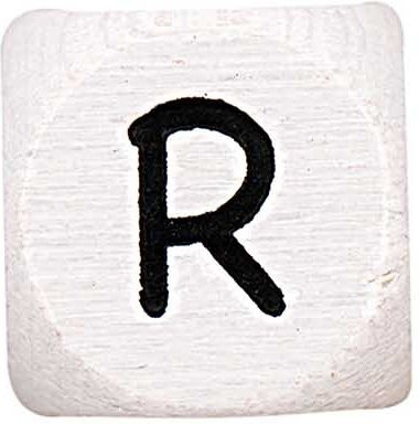 Rico Design Buchstaben Würfel R Ahornholz - Bild 1