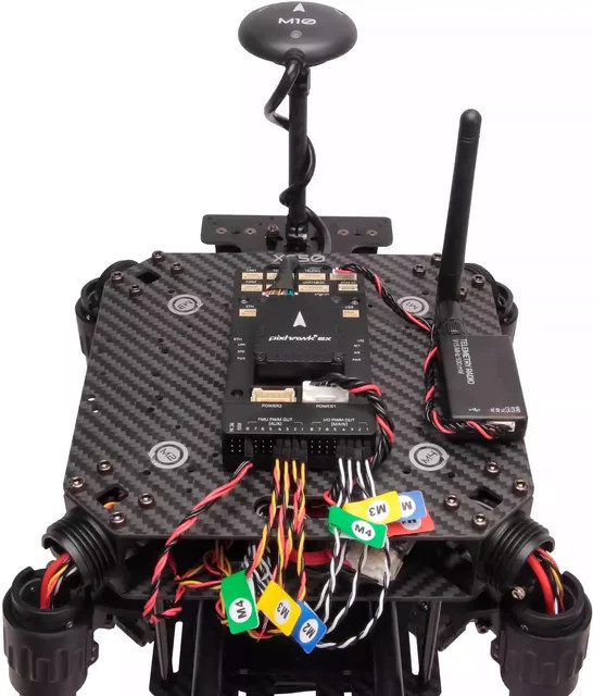 Holybro X650 ARF Entwicklungskit in Schwarz mit Pixhawk 6C Flight Controller, M10 GPS und 915/433 MHz Funkmodul - Bild 1
