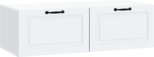 vidaXL Wandmontierter TV-Schrank Modern Weiß aus Holzwerkstoff B/H/T: 98 x 41 x 30 cm - Bild 1