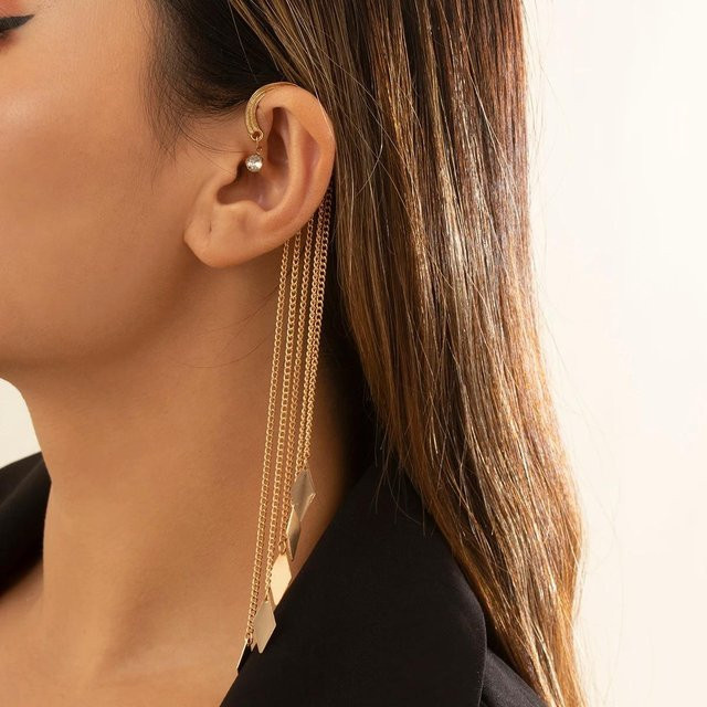Ingemark Clip-Ohrringe, Gold, Zirkonia, Damen - Bild 1