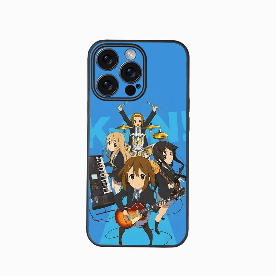 Anime K-K-ON Handyhülle für iPhone 13-16 Plus Pro Max in Bunt mit Satin-Glanz-Effekt - Bild 3