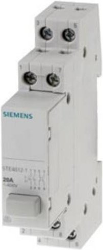 Siemens Taster Grau 20A 3 Schließer 1 Öffner 5TE48121 für Hutschiene - Bild 1