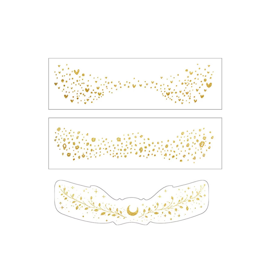 JKCODE TATTOO Metallic Freckles Tattoo Sticker Set, Unisex - Bild 5