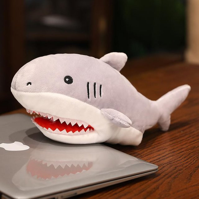 Yiran toy Krokodil-Haifisch-Orca-Plüsch-Handpuppen, Handpuppen, ab 3 Jahren - Bild 1
