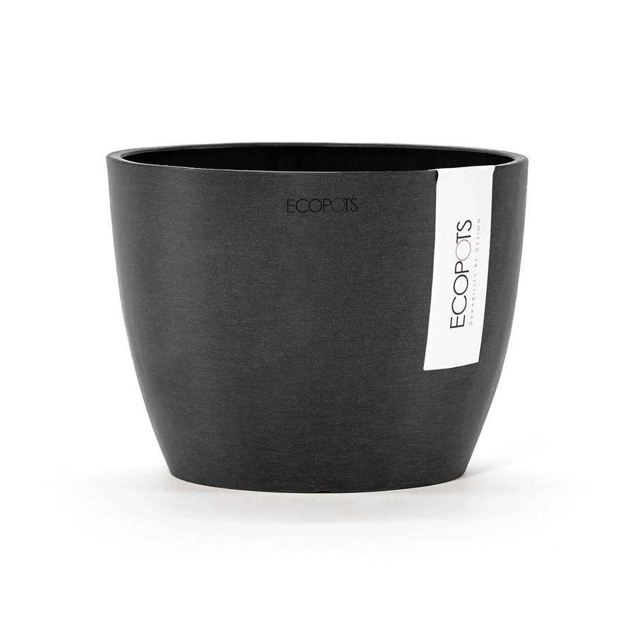 Ecopots Blumentopf Stockholm Dunkelgrau rund Durchmesser: 16 cm - Bild 2