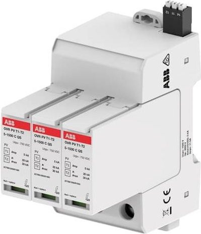 ABB 2CTB812051R1500 OVR PV T1-T2 5-150 Überspannungs-Schutzeinrichtung 20 kA in Weiß - Bild 1