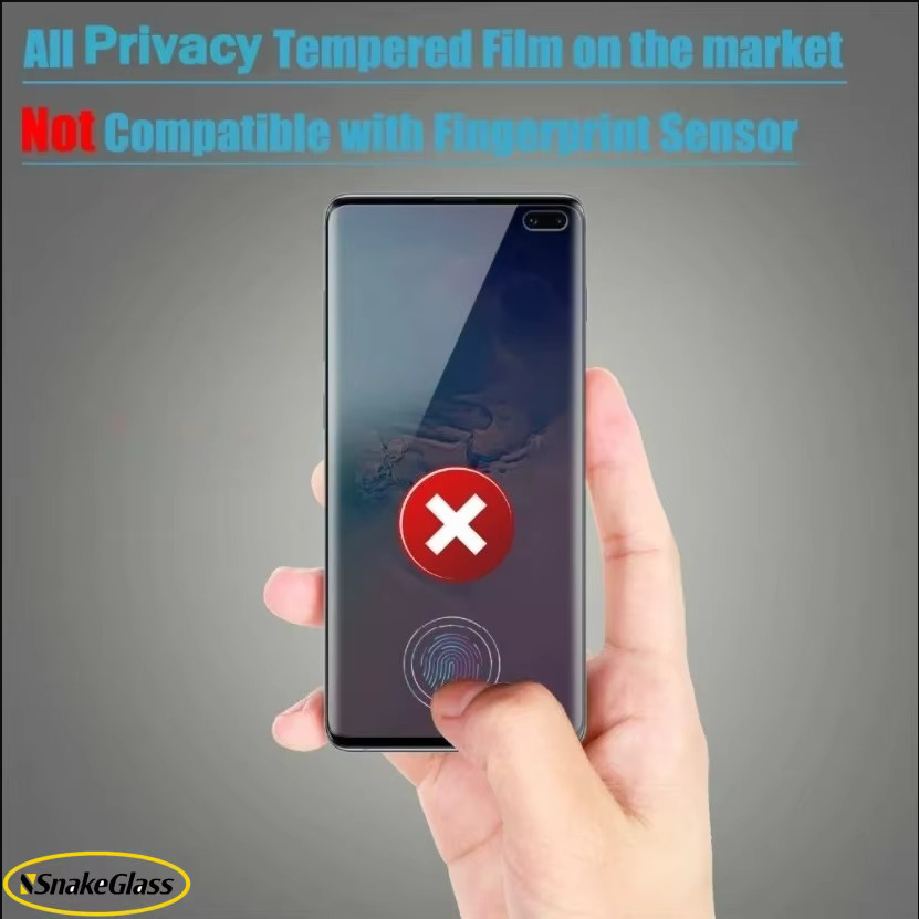 HKSN 3-teiliges Sichtschutzfolie aus gehärtetem Glas für Motorola G86 G82 G72 G55 G56 E40 E22 E14, Anti-Peep und kratzfester Displayschutz, transparent - Bild 5