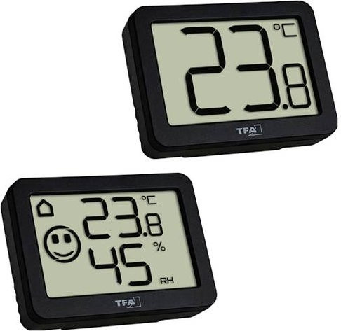 TFA Dostmann Thermo-Hygrometer Schwarz 95.2020.01 - Bild 1
