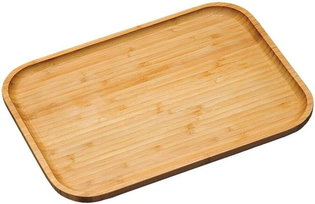 Kesper Servierbrett aus Bambus in Braun, B/H/L: 27,5 x 37,5 x 2 cm - Bild 1