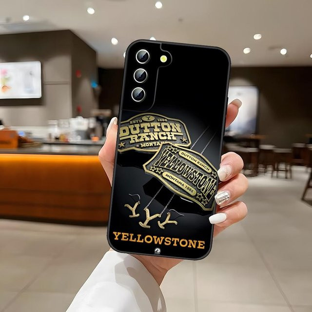 Handyhülle im Yellowstone TV-Serie Design für Samsung Galaxy S24 Ultra, S23, S22, S25, S20, S21 Plus, A54, A34, A16, A53 in Multicolor und Schwarz - Bild 1