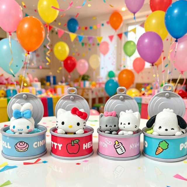 Sanrio Cinnamoroll Katzenfutter-Blindbox, Desktop-Ornament, Pudding-Hund-Design - Bild 1