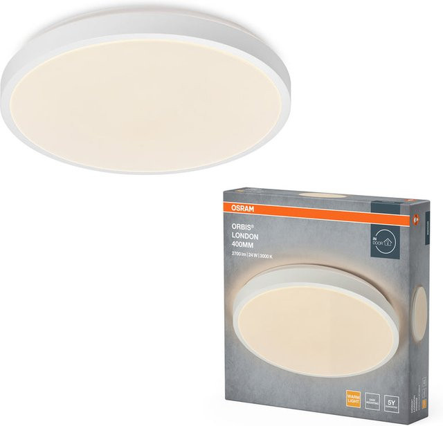 Osram Orbis London LED-Deckenleuchte in Weiß mit 24W und 2700lm, Durchmesser: 40 cm - Bild 1
