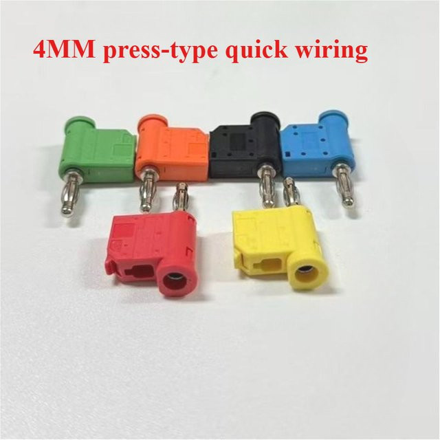 Stapelbarer Bananenstecker Drahtverbinder Laternenkopf als Power-Testinstrumentenstecker in Grün und Mehrfarbig Höhe: 4 mm - Bild 1