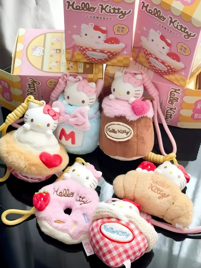 Toptoy Sanrio Hello Kitty Nachmittagstee Aromatherapie Blindbox, Plüschpuppe, Schlüsselanhänger - Bild 4