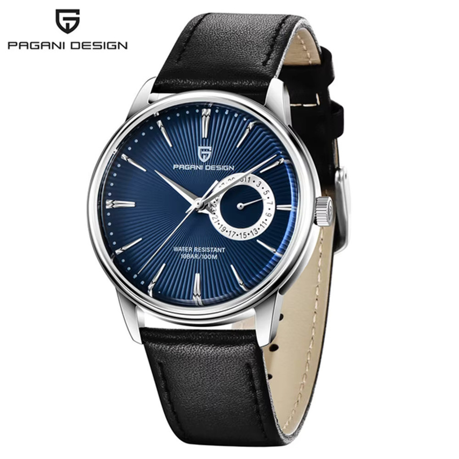 PAGANI DESIGN Armbanduhr Edelstahl, Quarz, Herren, Silber - Bild 5