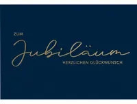 Perleberg Jubiläumskarte als Faltkarte in Multicolor und Blau aus FSC-zertifiziertem Papier - Bild 1