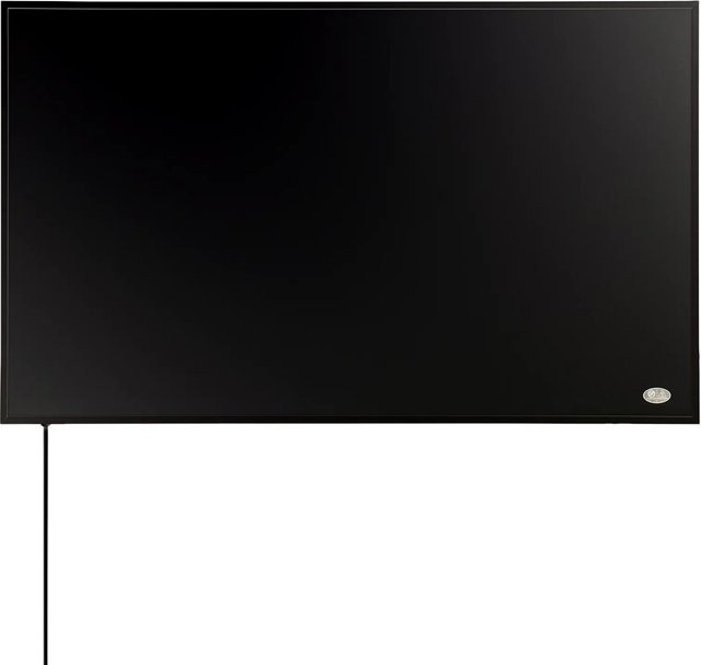 Könighaus Infrarotheizung Black Edition 450 W in Schwarz mit Kabelausgang quer rechts - Bild 1