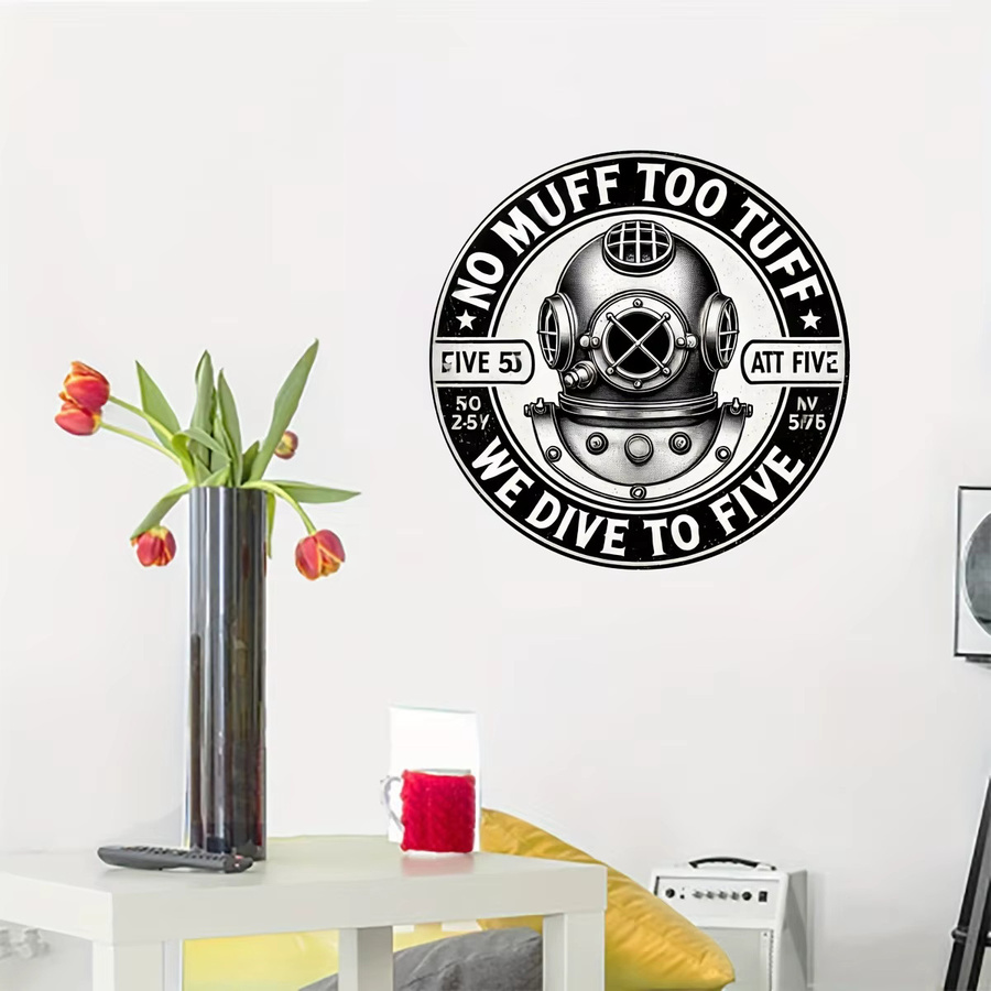 Rundes Metallschild Potdemiel im Vintage-Design aus Aluminium für deine Wanddekoration, Durchmesser: 20 cm - Bild 5