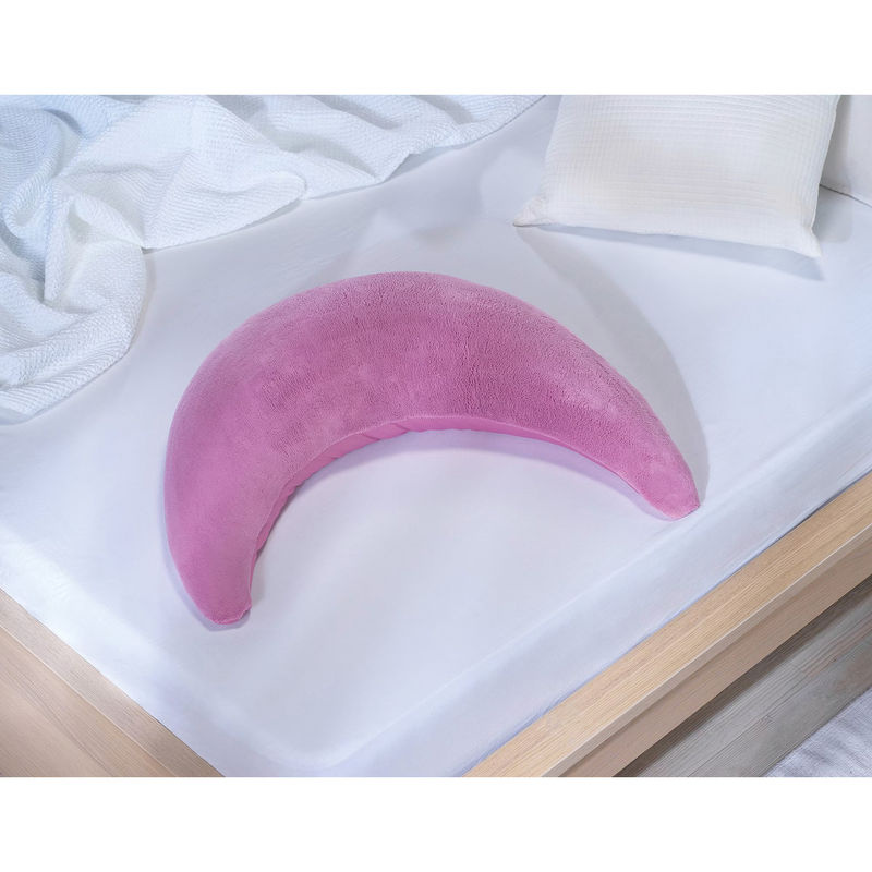 Theraline Plüschmond Stillkissen in Pink, halbmondförmig, 140 cm - Bild 2