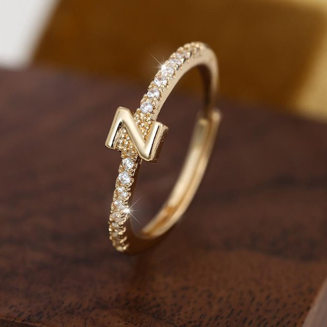 Bamos Ring, Kupfer, Zirkonia, Gold, Damen - Bild 1