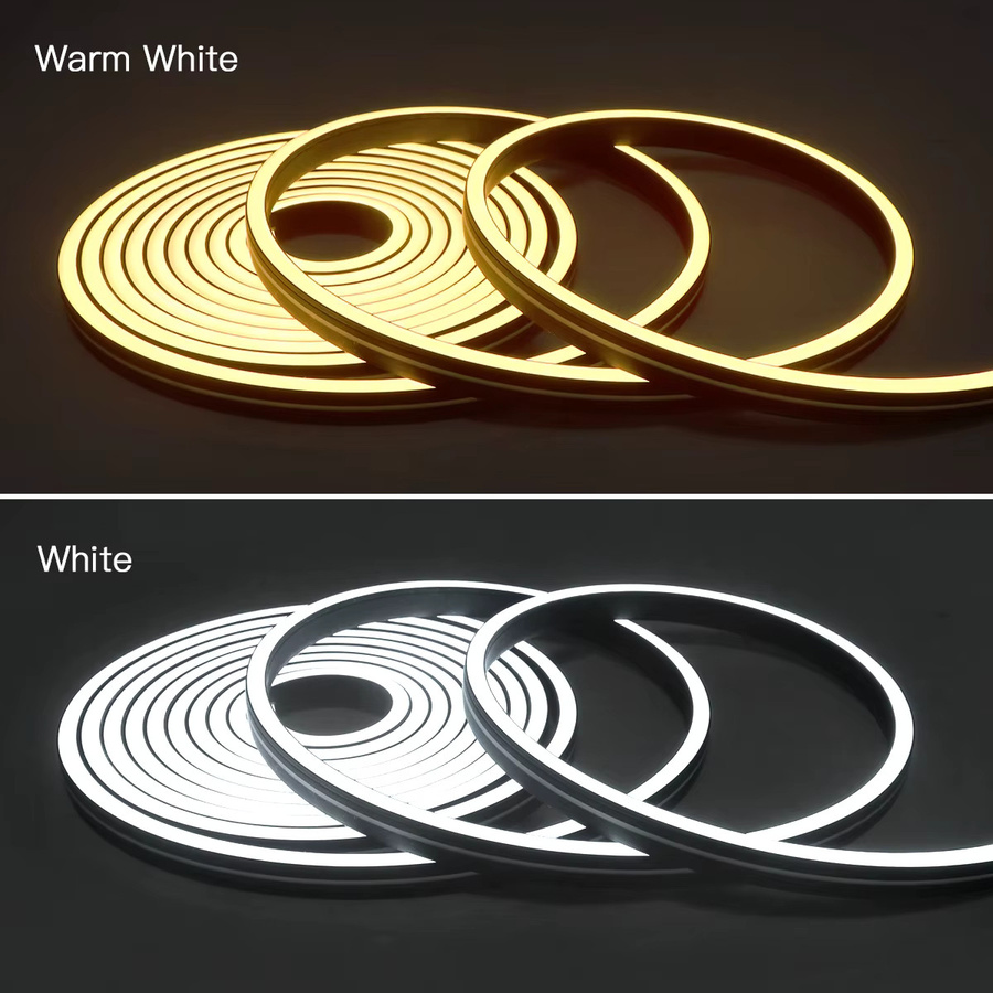 Lcamaw Neon Flex LED-Streifen aus Silikon in Schwarz mit warmweißem Licht und dimmbarer Touch-Steuerung inklusive Netzteil - Bild 5