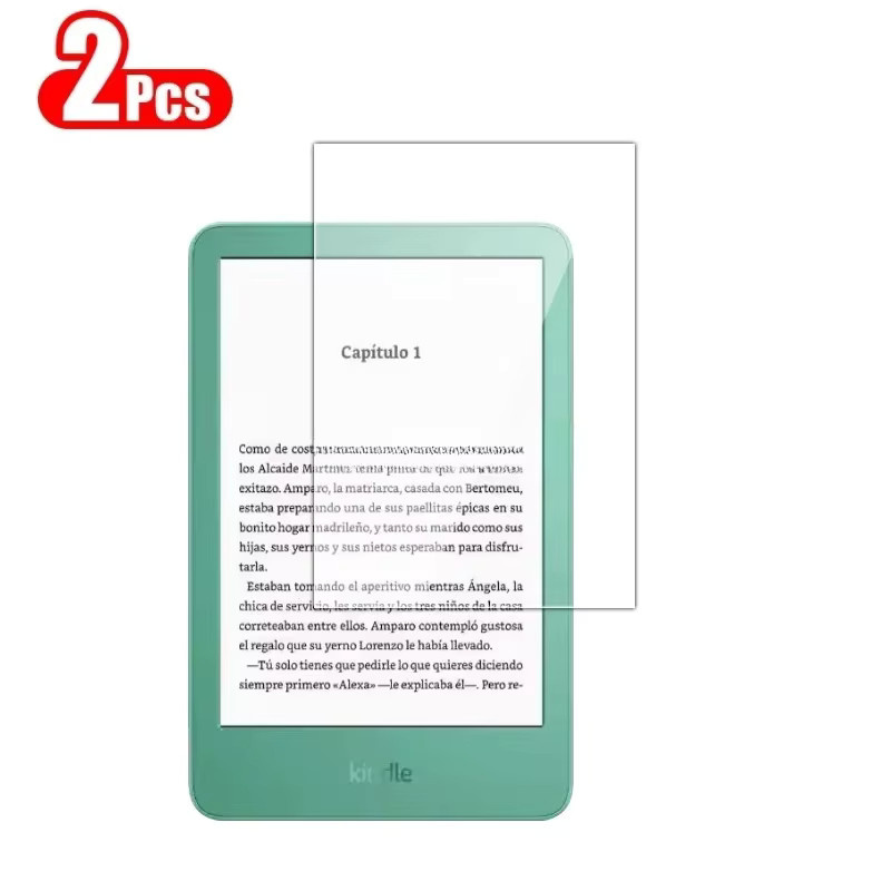2er-Pack ZNOVAY Gehärtetes Glas Screen Protector für Kindle 6 Zoll 2024, Transparent - Bild 2