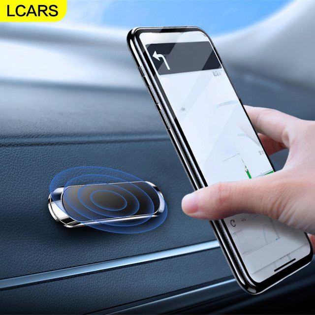 Lcars Universeller Magnetischer Autotelefonhalter mit Selbstklebefläche in Schwarz oder Silber - Bild 1