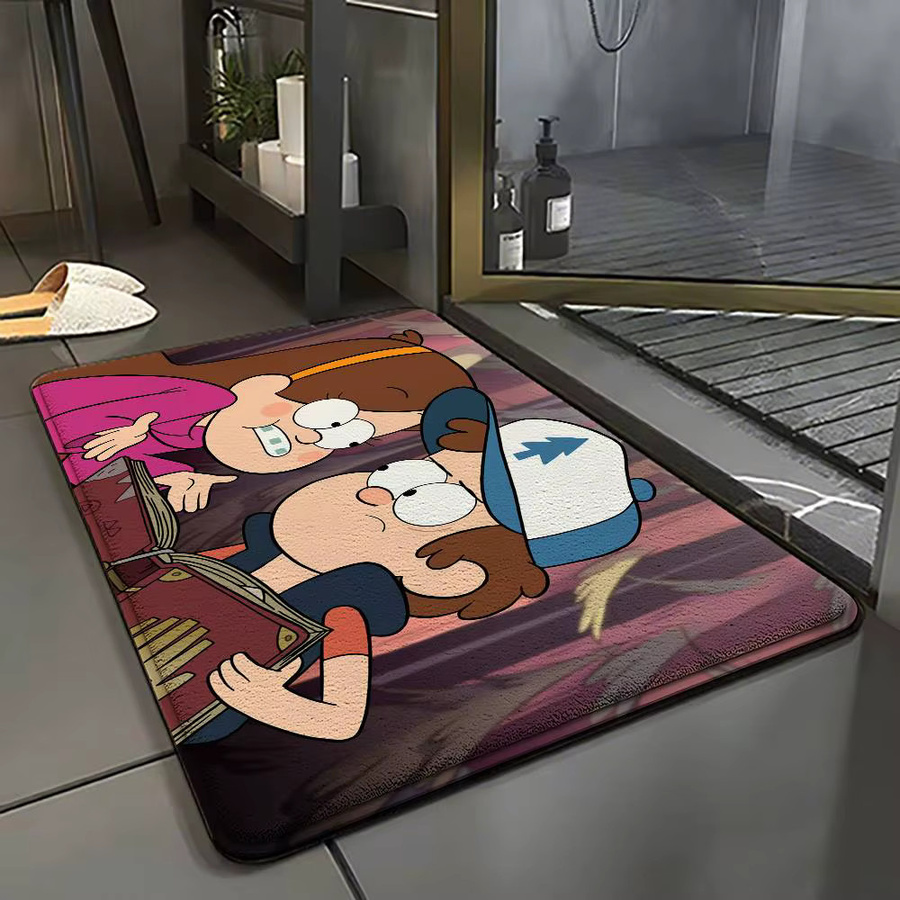 Beast Kingdom Gravity Falls Antirutschmatte als dekorative Fußmatte für Badezimmer und Eingangsbereich, Mehrfarbig, B/T: 60 x 40 cm - Bild 2