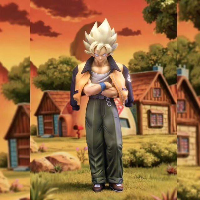 VF Studio Dragon Ball Son Goku Super Saiyan Actionfigur, 30cm - Bild 1