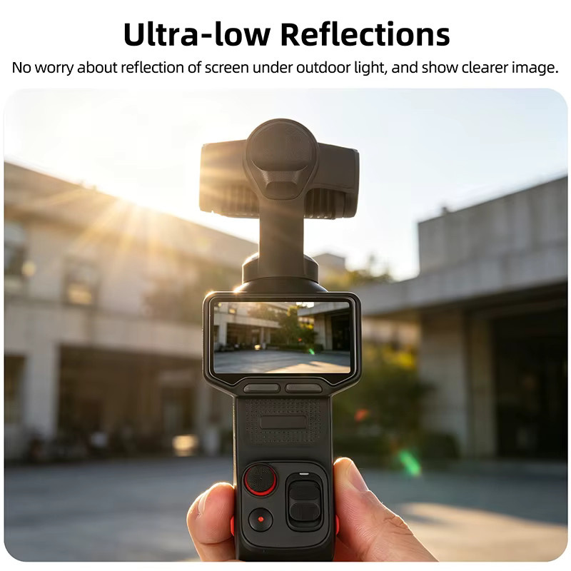 Insta360 Luna Ultra Displayschutzfolie aus gehärtetem Glas, transparente 9H kratzfeste Schutzfolie - Bild 2