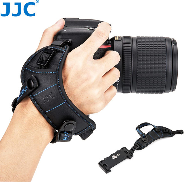 JJC Kameragurt Handgriff mit U-Plattenhalterung für Canon und Nikon in Schwarz - Bild 1