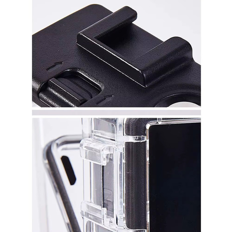 Wasserdichte Schutzhülle für DJI Action 5 Pro, Action 4 und Action 3, transparent, Unterwassergehäuse bis 60m Tiefe - Bild 5