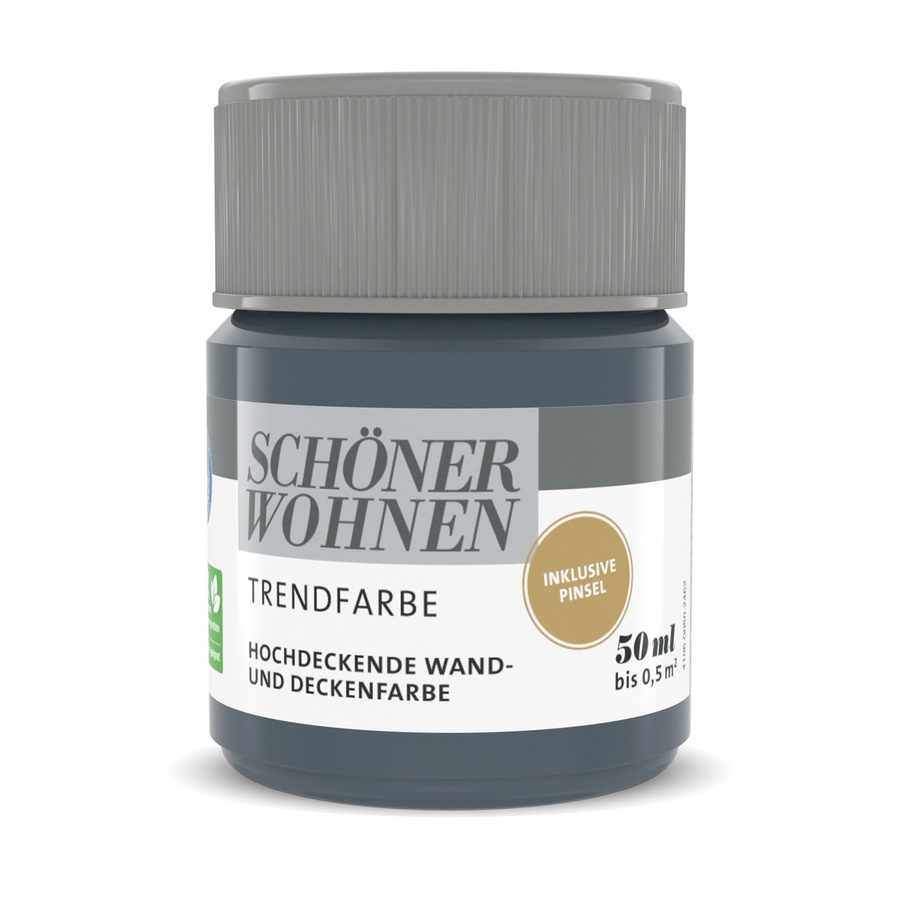 Schöner Wohnen Wandfarbe Plaster Blueberry matt, 50 ml - Bild 2