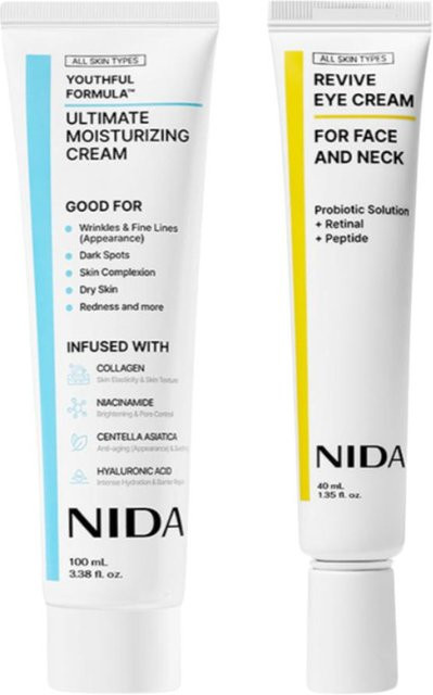 NIDA Intensiv-Feuchtigkeits-Duo-Set, Gesichts- und Augencreme, Empfindliche Haut - Bild 1