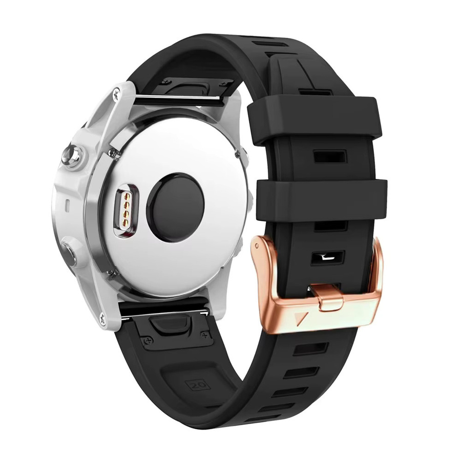 QCTOG Smartwatch-Armband Silikon, Roségold, 20 mm, Unisex - Bild 2