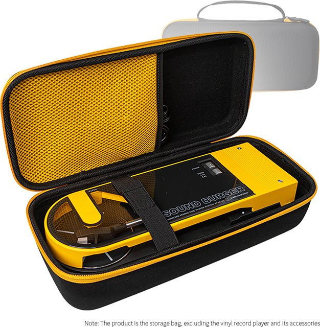 Audio-Technica Hartschalen-EVA-Aufbewahrungstasche für AT-SB727 Vinyl-Plattenspieler in Schwarz - Bild 1